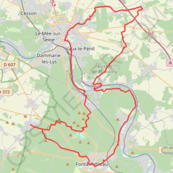 Itinéraire Les trois châteaux à vélo, distance, dénivelé, altitude, carte, profil, trace GPS
