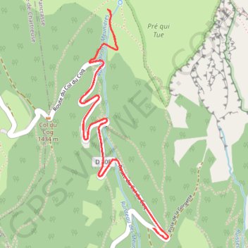 Itinéraire Col des Ayes, distance, dénivelé, altitude, carte, profil, trace GPS