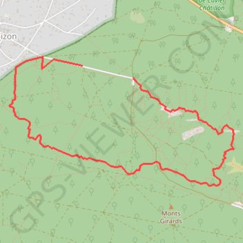 Itinéraire Les Gorges d'Apremont en forêt de Fontainebleau, distance, dénivelé, altitude, carte, profil, trace GPS