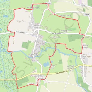 Itinéraire Les Villages - Saint-Martin-Le-Vieux - Bréhal, distance, dénivelé, altitude, carte, profil, trace GPS