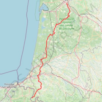 Itinéraire ELOÏSE THOMAS - Bordeaux Bilbao 2024, distance, dénivelé, altitude, carte, profil, trace GPS