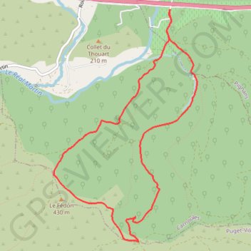 Itinéraire Les Vanades - PIGNANS - 83, distance, dénivelé, altitude, carte, profil, trace GPS