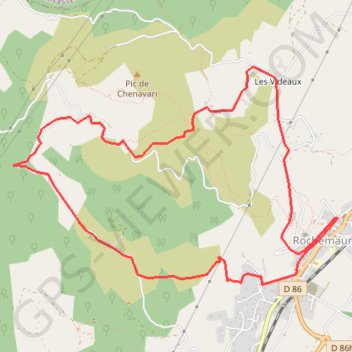 Itinéraire Rochemaure, distance, dénivelé, altitude, carte, profil, trace GPS