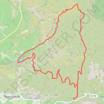 Itinéraire LE TOUR DES TRINCADES-MAUSSANE, distance, dénivelé, altitude, carte, profil, trace GPS