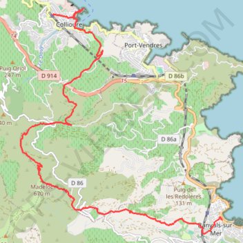 Itinéraire ZdWpj, distance, dénivelé, altitude, carte, profil, trace GPS