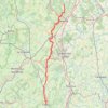 Itinéraire Arcenant - Cluny, distance, dénivelé, altitude, carte, profil, trace GPS