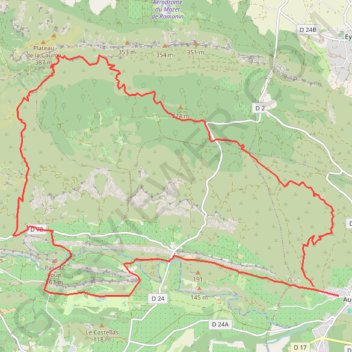 Itinéraire Tour des alpilles, distance, dénivelé, altitude, carte, profil, trace GPS