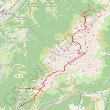 Itinéraire Traversée SN du massif de Belledonne, distance, dénivelé, altitude, carte, profil, trace GPS
