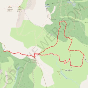 Itinéraire RSPG les Vachiers col du Milieu, distance, dénivelé, altitude, carte, profil, trace GPS