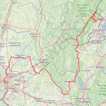 Itinéraire Lyon-Genève Ultra Night Race 2024-18524257, distance, dénivelé, altitude, carte, profil, trace GPS