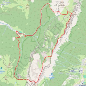 Itinéraire 2015-02-12 Dent de Crolles raquettes, distance, dénivelé, altitude, carte, profil, trace GPS