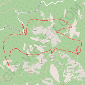 Itinéraire Tour du Cap Roux, distance, dénivelé, altitude, carte, profil, trace GPS