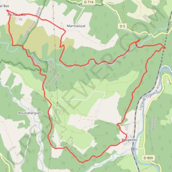 Itinéraire ITI0141, distance, dénivelé, altitude, carte, profil, trace GPS