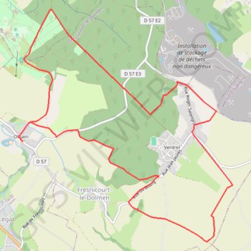 Itinéraire La table aux fées de Fresnicourt-le-Dolmen, distance, dénivelé, altitude, carte, profil, trace GPS