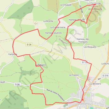 Itinéraire 10km, distance, dénivelé, altitude, carte, profil, trace GPS