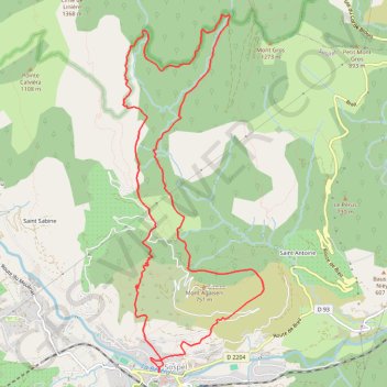 Itinéraire Le bois de l'Hermite, distance, dénivelé, altitude, carte, profil, trace GPS