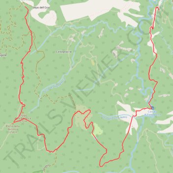 Itinéraire Percorso 001 011, distance, dénivelé, altitude, carte, profil, trace GPS