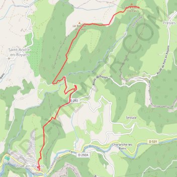 Itinéraire Serre Cocu, distance, dénivelé, altitude, carte, profil, trace GPS