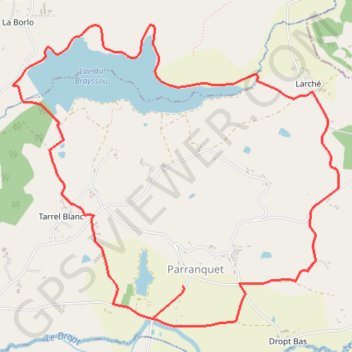 Itinéraire Parranquet, un village dans la vallée du Dropt - Pays du Dropt, distance, dénivelé, altitude, carte, profil, trace GPS