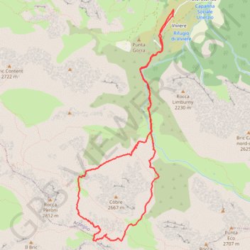 Itinéraire La Repiatetta, distance, dénivelé, altitude, carte, profil, trace GPS