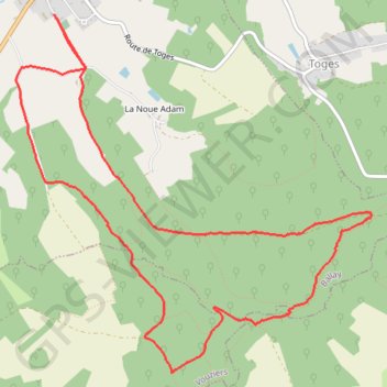 Itinéraire Les Bois de Landéves, distance, dénivelé, altitude, carte, profil, trace GPS