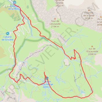 Itinéraire Le Cirque de Troumouse, distance, dénivelé, altitude, carte, profil, trace GPS