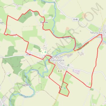 Itinéraire Grande boucle, distance, dénivelé, altitude, carte, profil, trace GPS