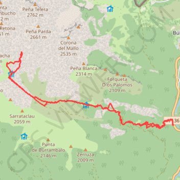 Itinéraire Plan de Usabas, distance, dénivelé, altitude, carte, profil, trace GPS