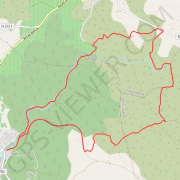 Itinéraire Autour des Cougnets depuis Aniane, distance, dénivelé, altitude, carte, profil, trace GPS