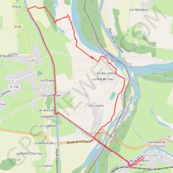 Itinéraire Bec d'Allier 11km, distance, dénivelé, altitude, carte, profil, trace GPS