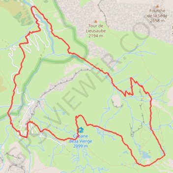 Itinéraire Le tour de Troumouse depuis Héas - Gèdre, distance, dénivelé, altitude, carte, profil, trace GPS