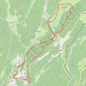 Itinéraire Cuttura - Prés de la Rixouse, distance, dénivelé, altitude, carte, profil, trace GPS