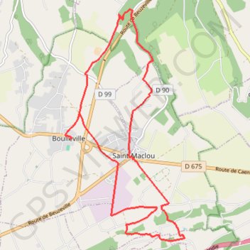 Itinéraire Sentier des orchidées - Boulleville, distance, dénivelé, altitude, carte, profil, trace GPS