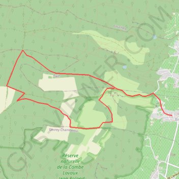 Itinéraire Combe de Brochon, distance, dénivelé, altitude, carte, profil, trace GPS