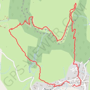 Itinéraire Randonnée vers la plaine du regard Saint Pons, distance, dénivelé, altitude, carte, profil, trace GPS