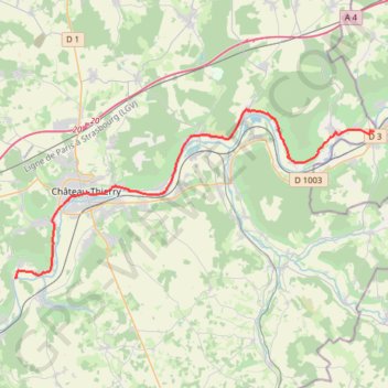 Itinéraire Bords de Marne, distance, dénivelé, altitude, carte, profil, trace GPS