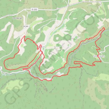 Itinéraire Les gorges de l'Aiguebrun (Sivergues - Buoux), distance, dénivelé, altitude, carte, profil, trace GPS