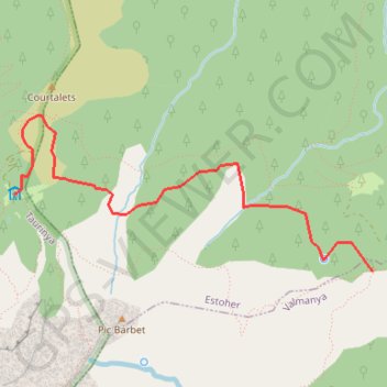 Itinéraire Ras del Prat à Cortalet, distance, dénivelé, altitude, carte, profil, trace GPS