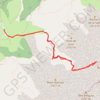 Itinéraire Montée au trou de la Mouche, distance, dénivelé, altitude, carte, profil, trace GPS