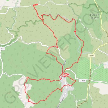 Itinéraire Autour de Banne, distance, dénivelé, altitude, carte, profil, trace GPS