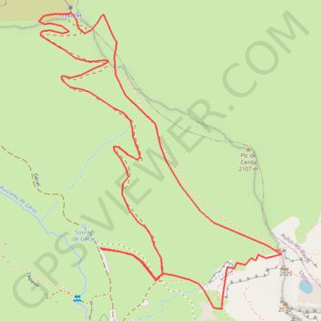 Itinéraire Le Pic de Freychet, distance, dénivelé, altitude, carte, profil, trace GPS