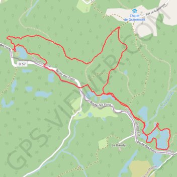 Itinéraire Les Étangs Noirs - Le Thillot, distance, dénivelé, altitude, carte, profil, trace GPS