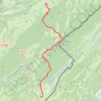 Itinéraire Foncine-le-Haut - Les Rousses, distance, dénivelé, altitude, carte, profil, trace GPS