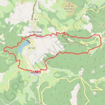 Itinéraire Doizieux, distance, dénivelé, altitude, carte, profil, trace GPS
