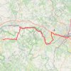 Itinéraire V 93 Limoges - Rochechouart, distance, dénivelé, altitude, carte, profil, trace GPS