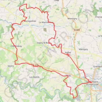 Itinéraire Parcours 45 km, distance, dénivelé, altitude, carte, profil, trace GPS