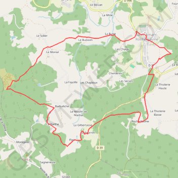 Itinéraire LIF 311 a - Roche Savine, distance, dénivelé, altitude, carte, profil, trace GPS