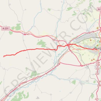 Itinéraire El Camino Frances_13_CaminoFrances_Burgos_Arroyo-de-San-Bol, distance, dénivelé, altitude, carte, profil, trace GPS