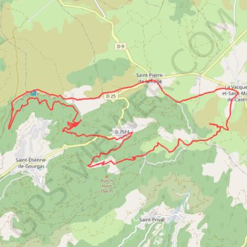 Itinéraire Tedenat - Cirque du bout du Monde, distance, dénivelé, altitude, carte, profil, trace GPS