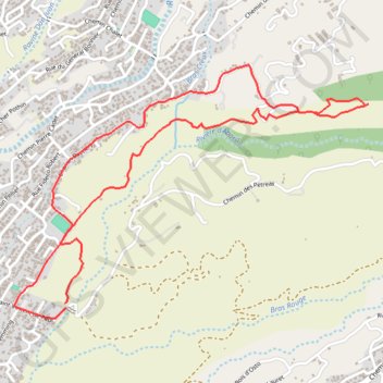 Itinéraire Le Tampon - Bras Creux, distance, dénivelé, altitude, carte, profil, trace GPS